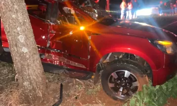 Homem morre após perder controle do veículo e bater contra árvore na PR-239, diz polícia