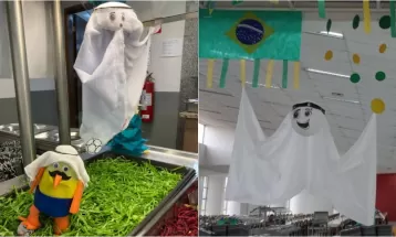 Restaurantes Universitários da UFPR são decorados para a Copa do Mundo; VEJA FOTOS