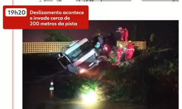 Deslizamento na BR-376: cronologia