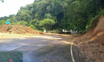DER-PR diminui trechos de interdição na Graciosa, mas estrada continua bloqueada em ponto de deslizamento