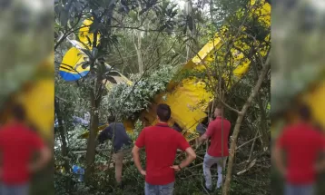 Piloto tem ferimentos leves após avião monomotor cair em Ponta Grossa