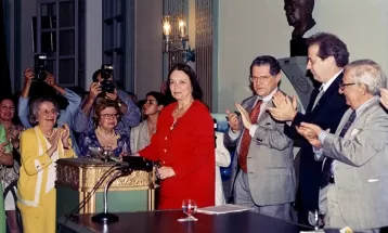 Nélida Piñon: leia discurso de posse da escritora na presidência da ABL, em 1996