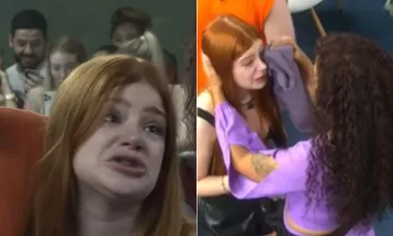 Giovanna chora na Casa de Vidro do BBB ao ser confrontada por fãs com tuítes racistas atribuídos a ela