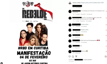 Fãs do RBD planejam manifestação para trazer show do grupo para Curitiba