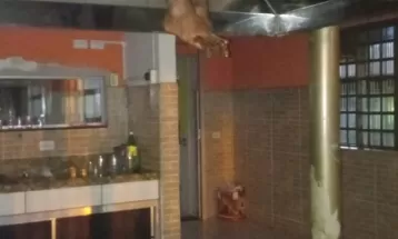 Homem fica entalado em exaustor ao tentar furtar restaurante em Nova Londrina