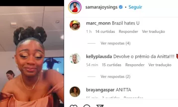 Brasileiros invadem perfil de Samara Joy e insultam cantora que venceu Anitta no Grammy