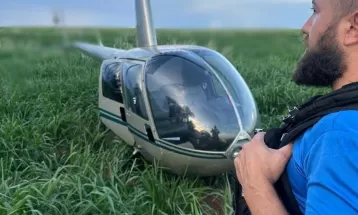 Helicóptero é apreendido em propriedade rural de Santa Cruz de Monte Castelo, segundo a polícia