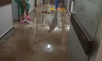Hospital de Palotina tem alagamento após chuvas