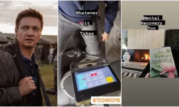 Jeremy Renner publica vídeo se exercitando dois meses depois de acidente: 'Custe o que custar'