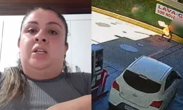 Prima de cliente incendiado por frentista lamenta 'falta de empatia' para solução de discussão entre os dois; suspeito está foragido
