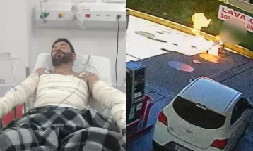 Cliente incendiado em posto de combustíveis após discussão diz que perdoa frentista: 'As pessoas não são más, só estão perdidas'