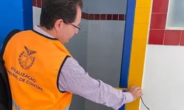 TCE-PR realiza vistoria em escolas de Cerro Azul em auditoria nacional 