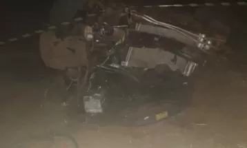 Homem morre após carro capotar e cair em ribanceira na PRC-487, em Cândido de Abreu