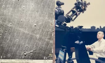 Astrônomo brasileiro guarda mapa lunar que foi ao espaço durante projeto Apollo; FOTOS