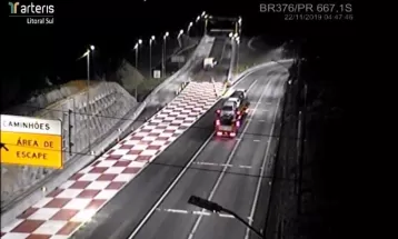 Área de Escape da BR-376 em Guaratuba é interditada para manutenção a partir de segunda-feira (29)