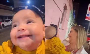 VÍDEO: Bebê cai na gargalhada ao ver placas de trânsito e viraliza: 'Será uma ótima motorista', brinca mãe