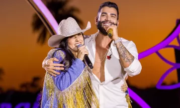 Gusttavo Lima recebe convidados como Ana Castela ao gravar o álbum ao vivo 'Paraíso particular'