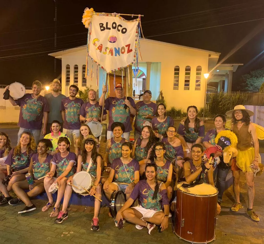 Bloco Casanóz oferecerá oficinas gratuitas de percussão em Cascavel
