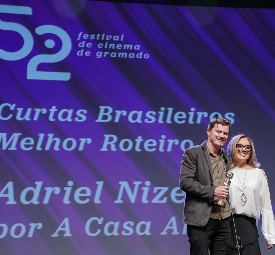 Com filme apoiado pelo Estado, cineasta do Paraná recebe prêmio em Gramado