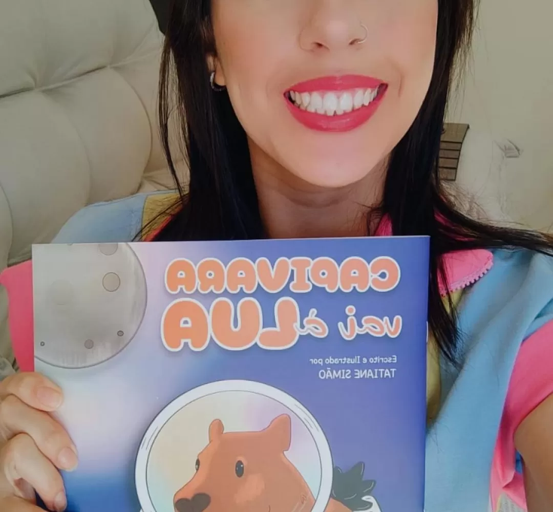 “Capivara Vai à Lua”: Tatiane Simão lança seu primeiro livro ilustrado no domingo