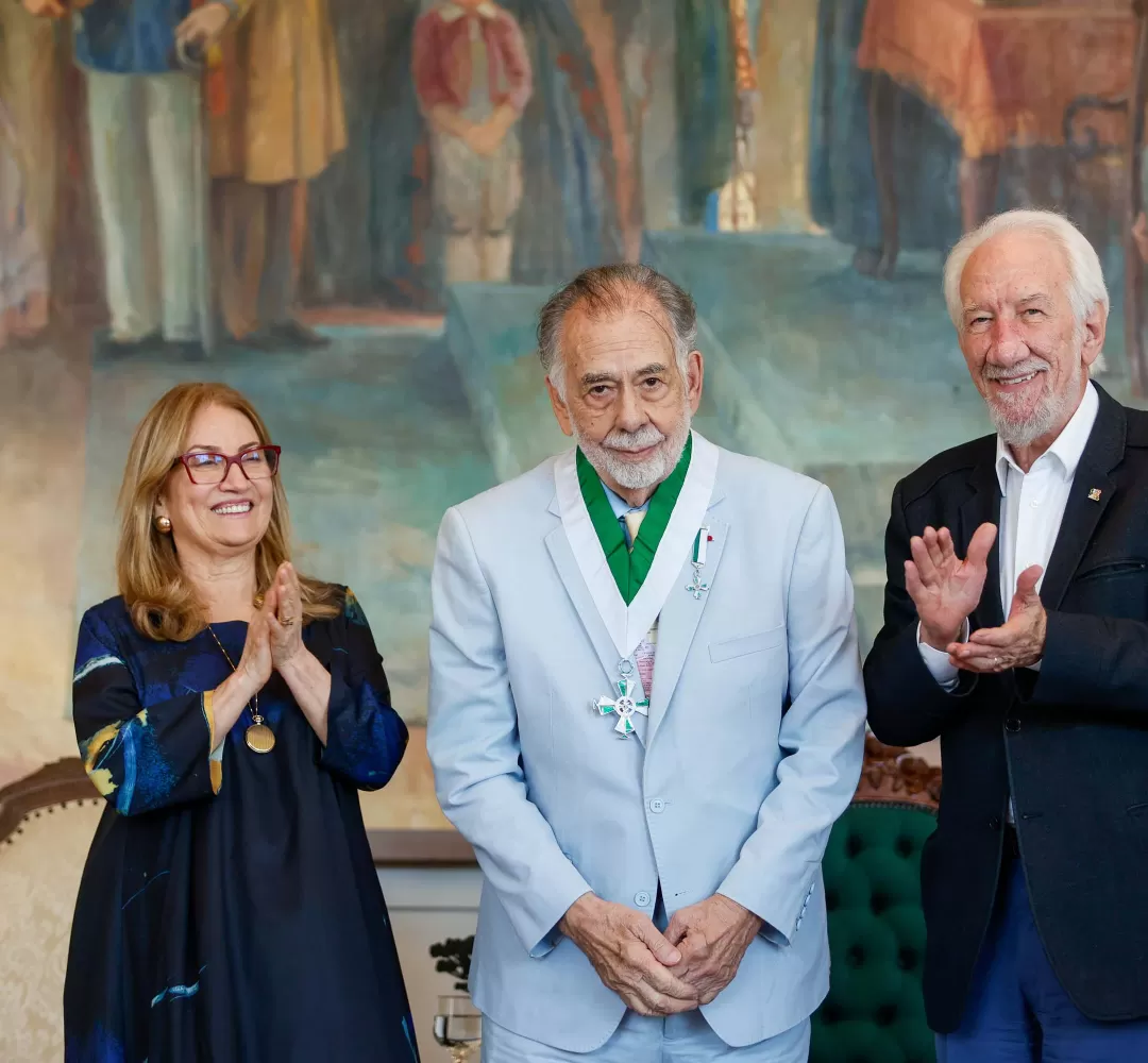 Com filme inspirado em Curitiba, Francis Ford Coppola é homenageado pelo Paraná