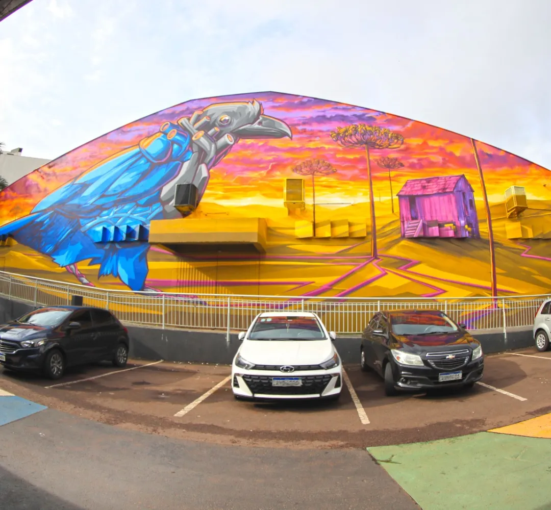 Graffiti GAMEX: Cascavel respira arte e recebe mais um grande mural de graffiti