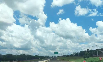 Domingo de sol e temperaturas elevadas em Cascavel