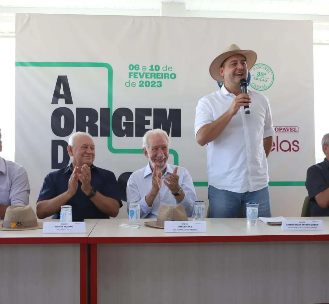 Ratinho Junior virá ao Show Rural na quarta-feira