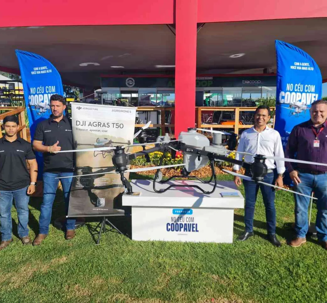 Coopavel e Agridrones unem forças para sortear drone pulverizador de alta tecnologia