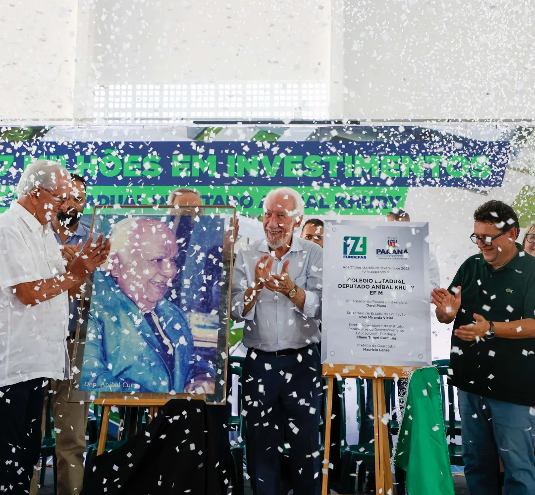 Estado inaugura o Colégio Aníbal Khury em Guaratuba