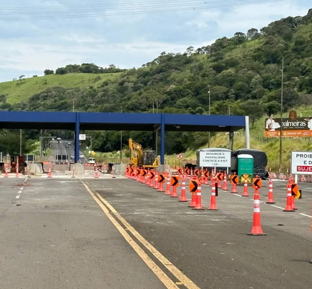 Obras nas praças de pedágio do Lote 6 começam a avançar
