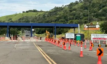 Obras nas praças de pedágio do Lote 6 começam a avançar