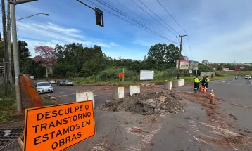 Mobilidade: Souza Naves Sul é bloqueada para construção da nova ponte 