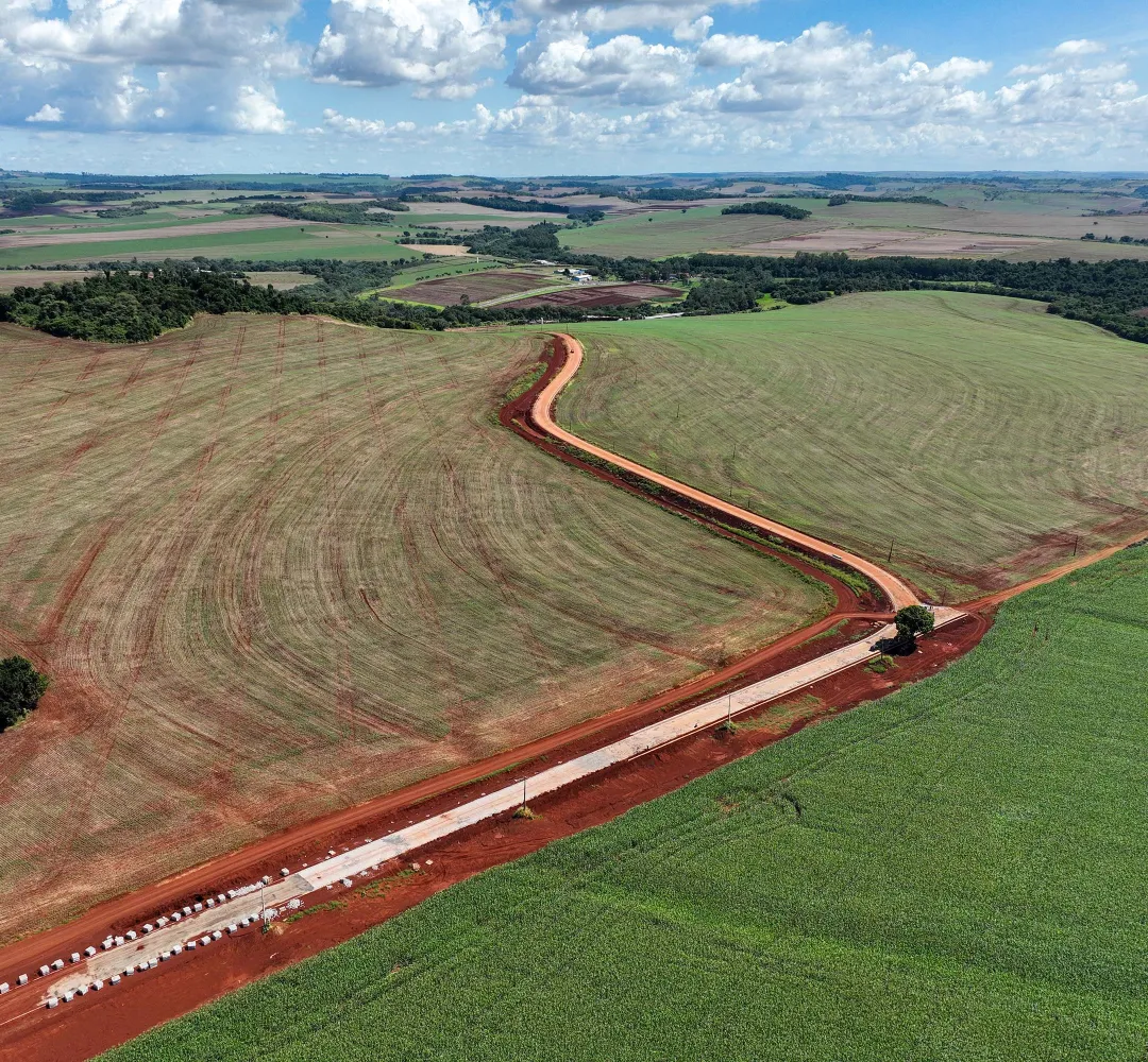 pavimentação transforma áreas rurais do Paraná