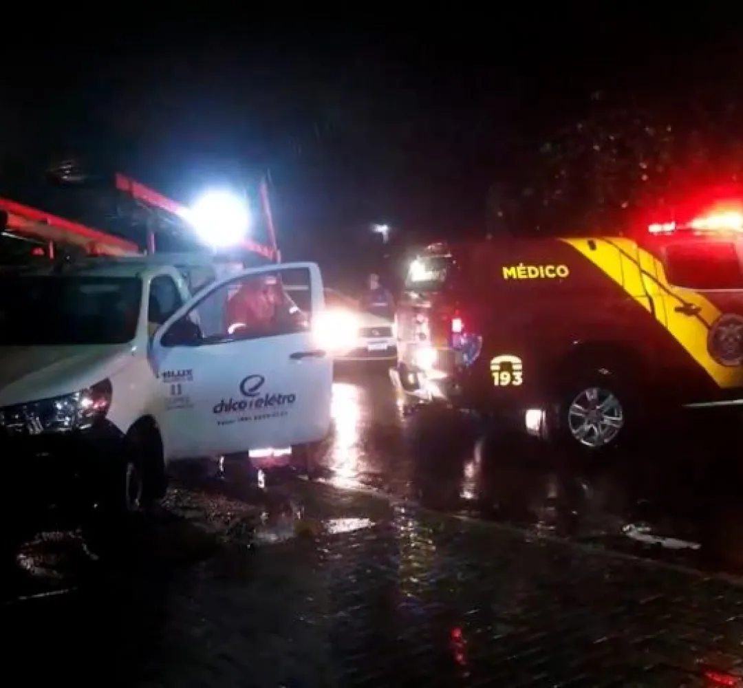 Temporal Cascavel morte eletrocutado