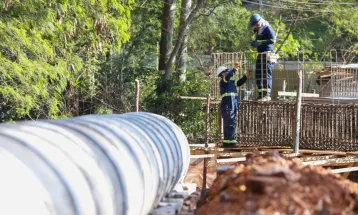 Obra da nova ponte do XIV de Novembro alcança 40% de execução e entra em fase decisiva