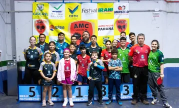 Foz do Iguaçu é destaque no Campeonato Paranaense de Tênis de Mesa