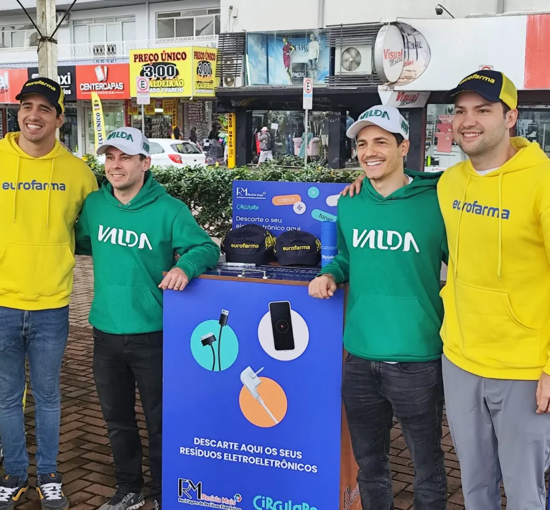 Os pilotos da Stock Car no centro da cidade