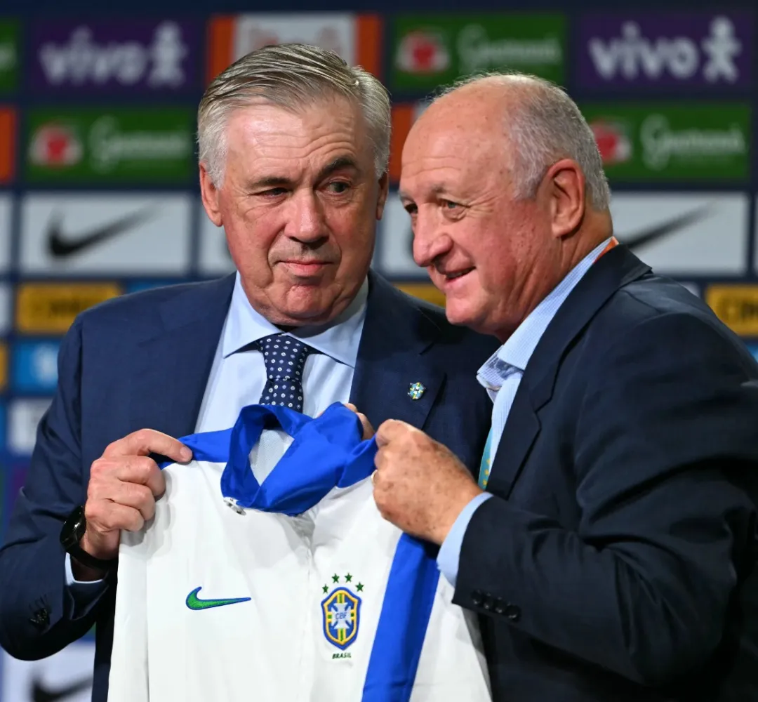 Ancelotti foi apresentado como treinador do Brasil
