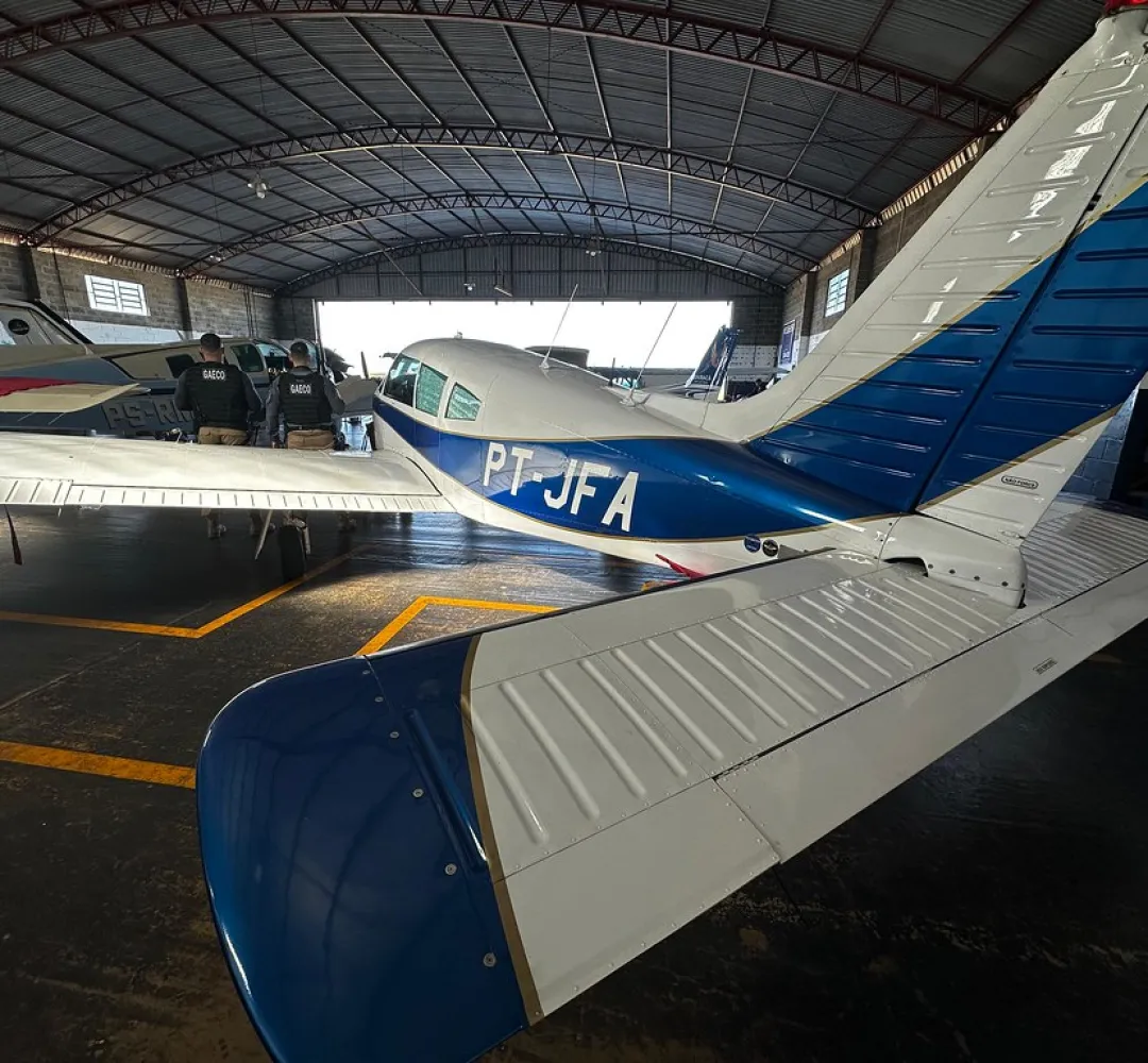 aeronave apreendida