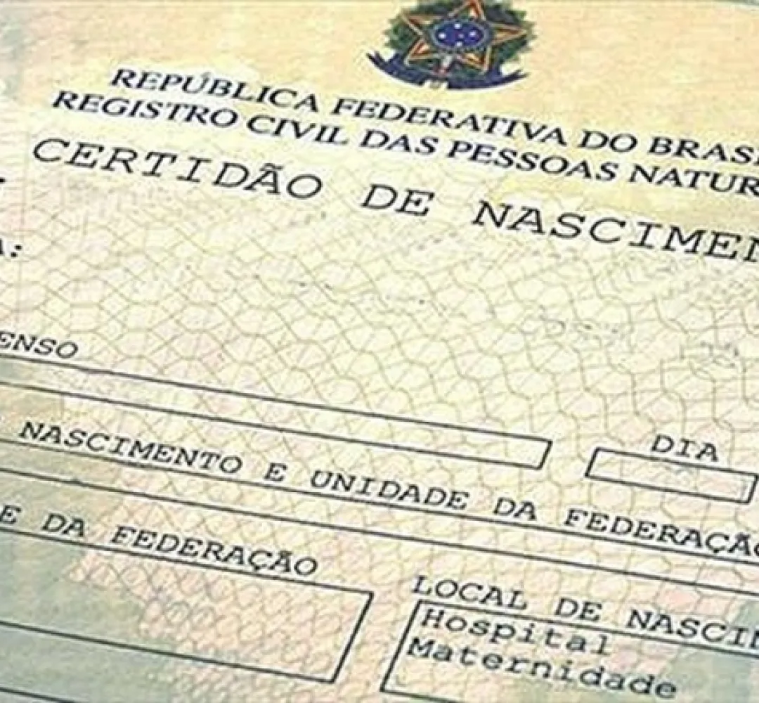 Certidão de nascimento