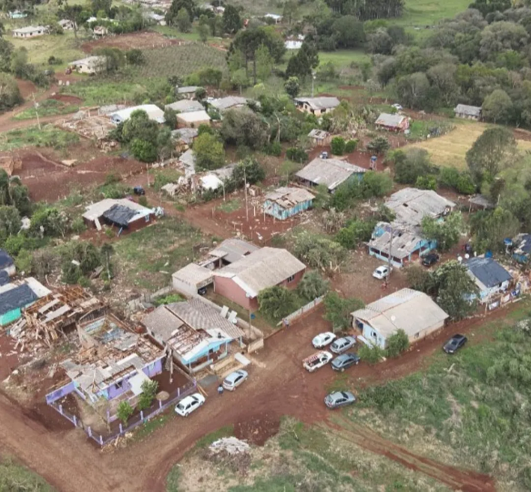 Tornado em Santa Maria do Oeste