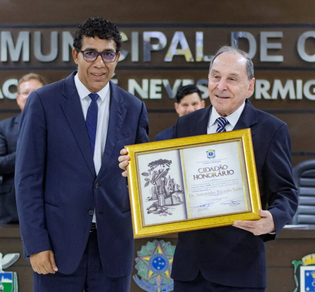 Médico Antoninho Sabbi se torna cidadão honorário