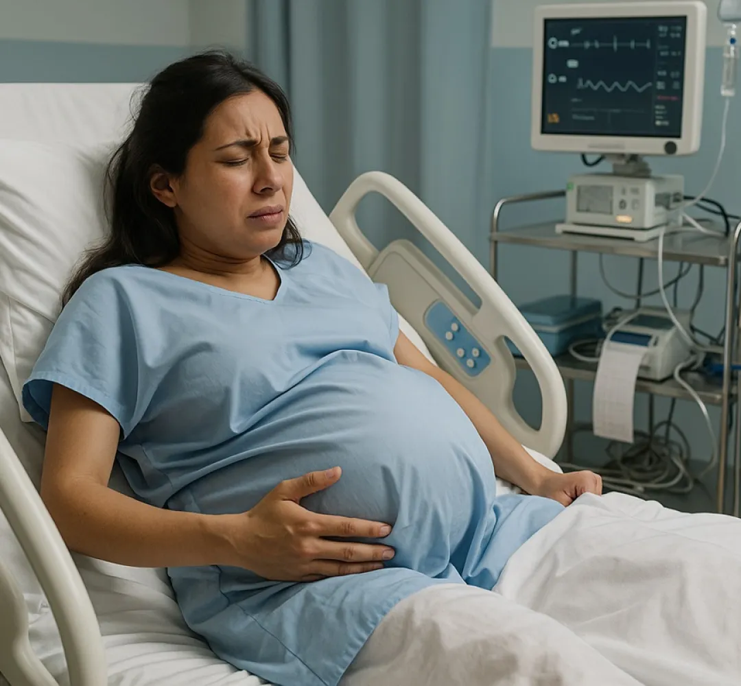 mulher em trabalho de parto