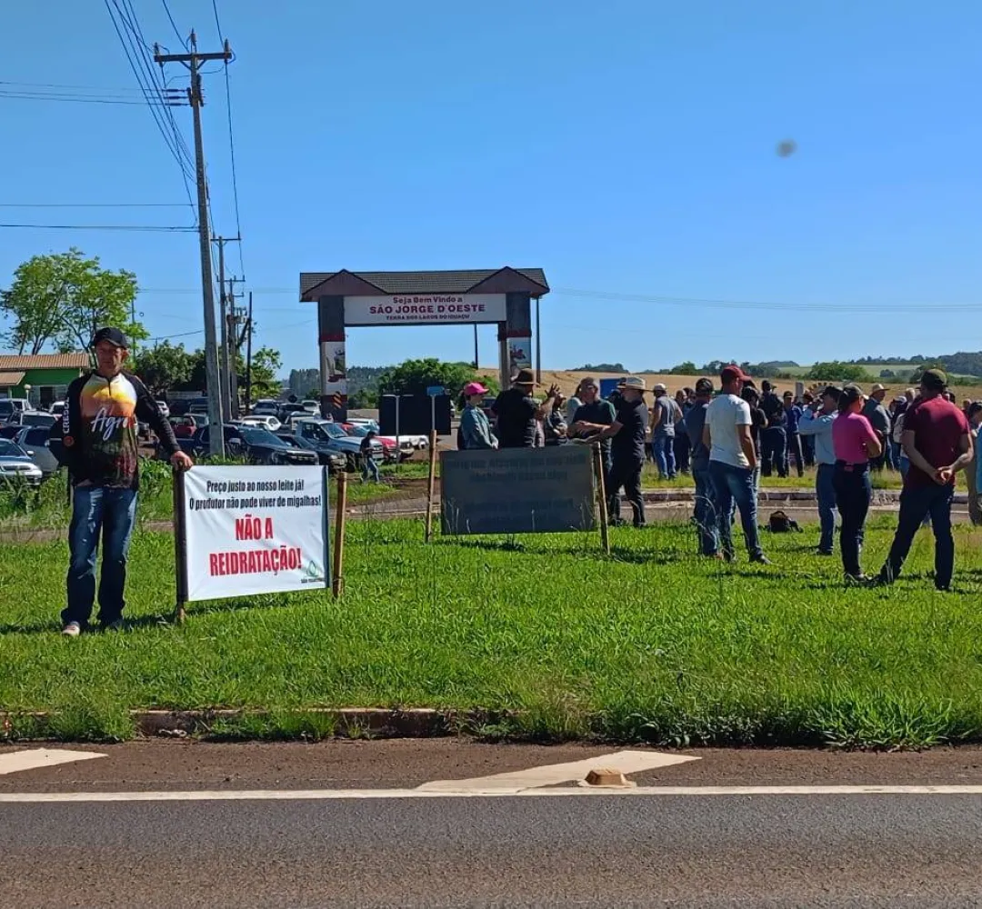 Protesto leite