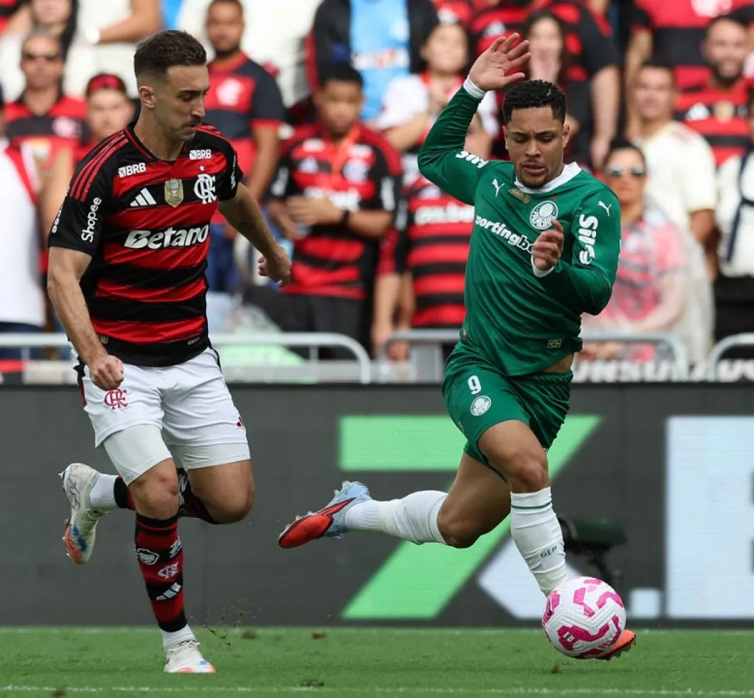 O Verdão enfrentou o Flamengo no domingo