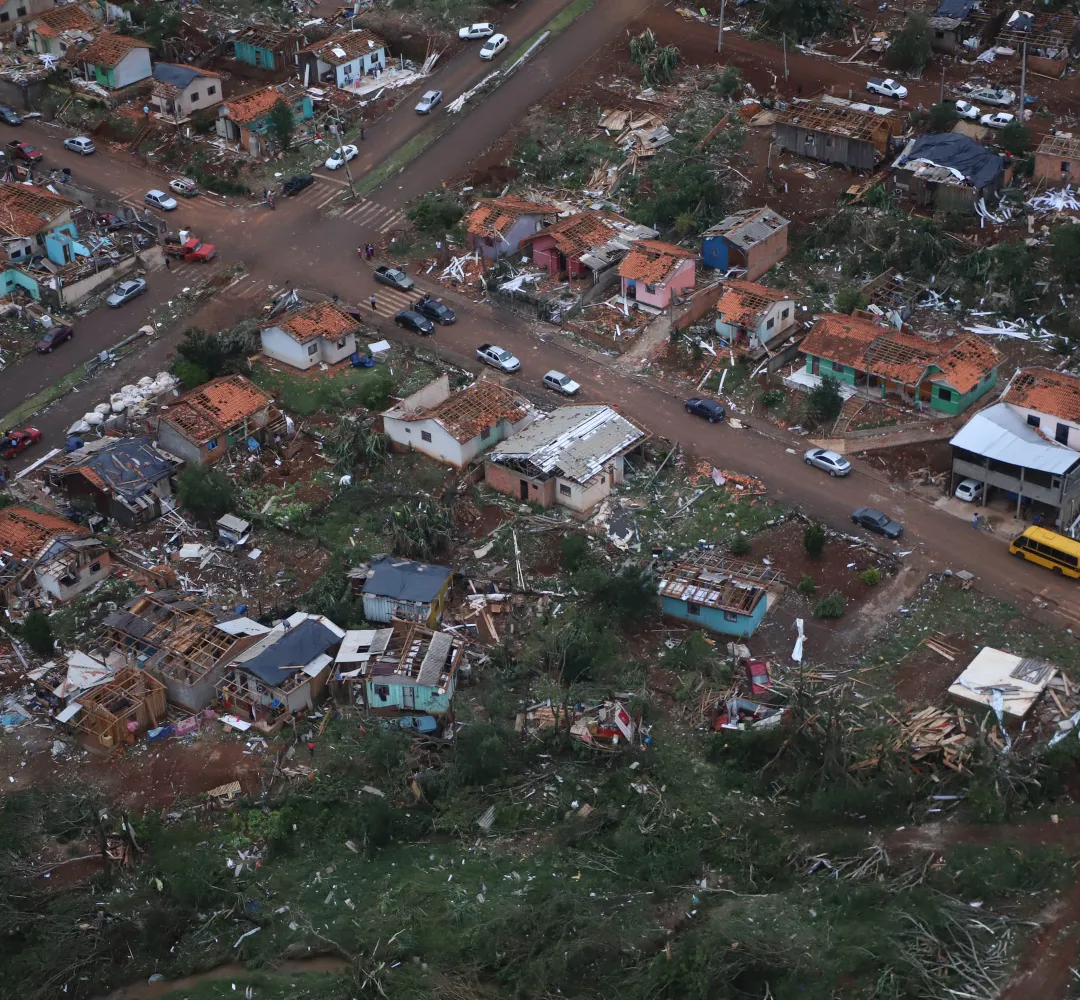 Rio bonito do Iguaçu tornado