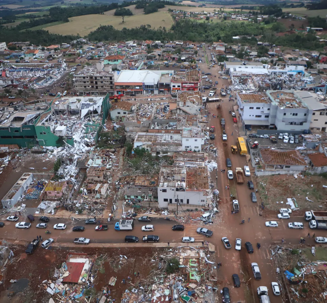 Simepar confirma 3 tornados no Paraná