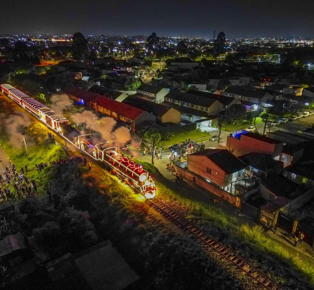 Locomotiva iluminada