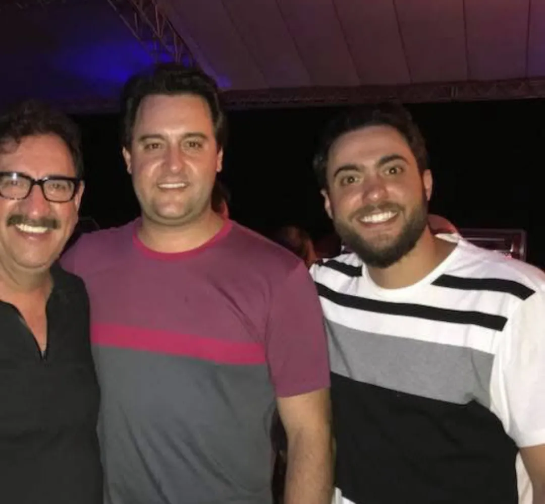 Ratinho pai, Ratinho Jr. e Gabriel Massa